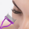 Eyelash Comb Separator MSQ Eyelash Mascara Brush and Comb Lash Separator With Comb Cover Arc Designed Cosmetic Brushes Tool Pink (1PCS)